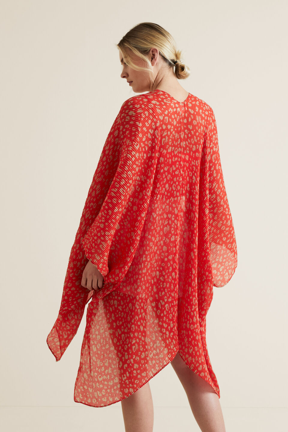 Pleated Summer Poncho  