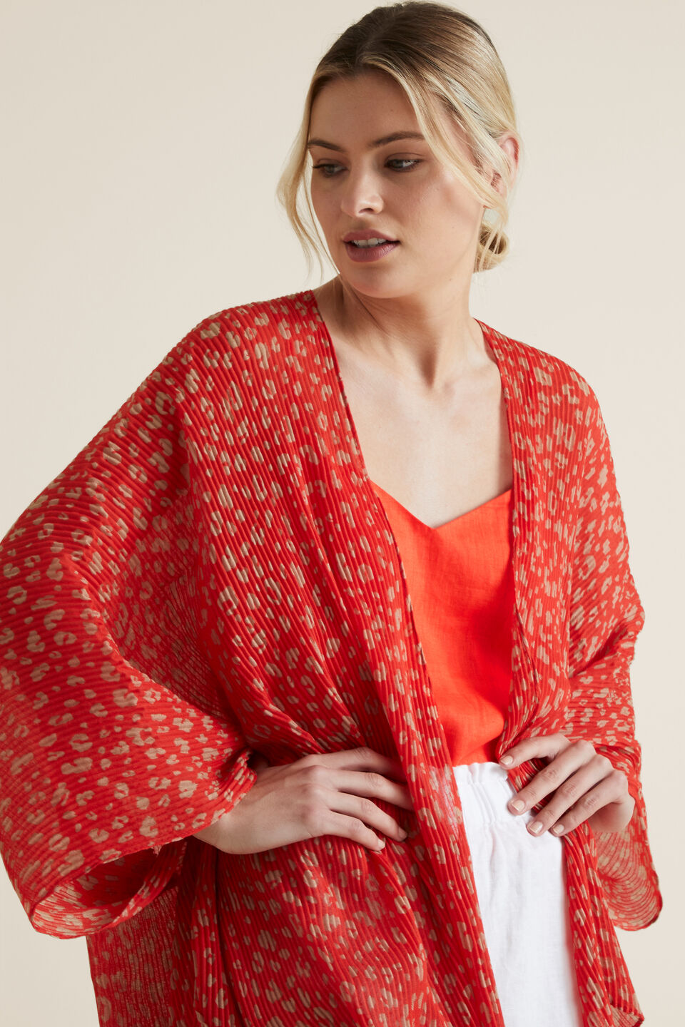 Pleated Summer Poncho  