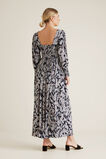 Shirred Paisley Dress    hi-res