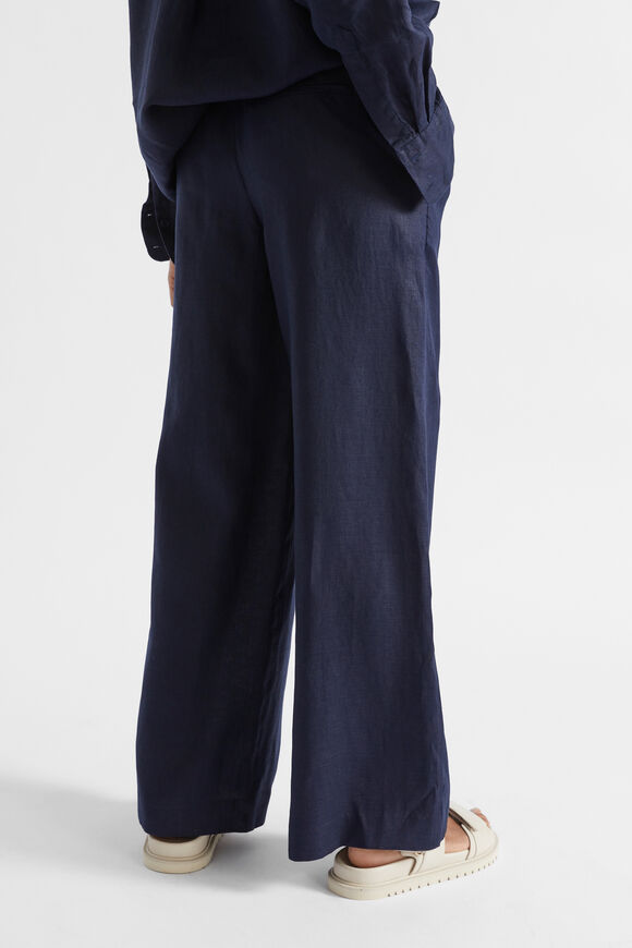 Core Linen Waisted Pant  Midnight Sky  hi-res