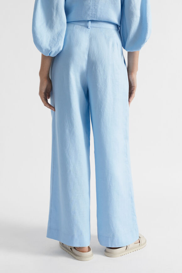 Linen Pleat Front Pant  Capri  hi-res