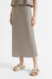 Linen Geo Skirt  Champagne Geo  hi-res