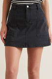A-Line Denim Mini Skirt    hi-res