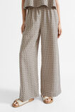 Linen Geo Tie Pant  Champagne Geo  hi-res