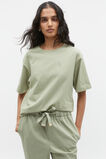 Stacked Logo Tee  Pale Olive  hi-res