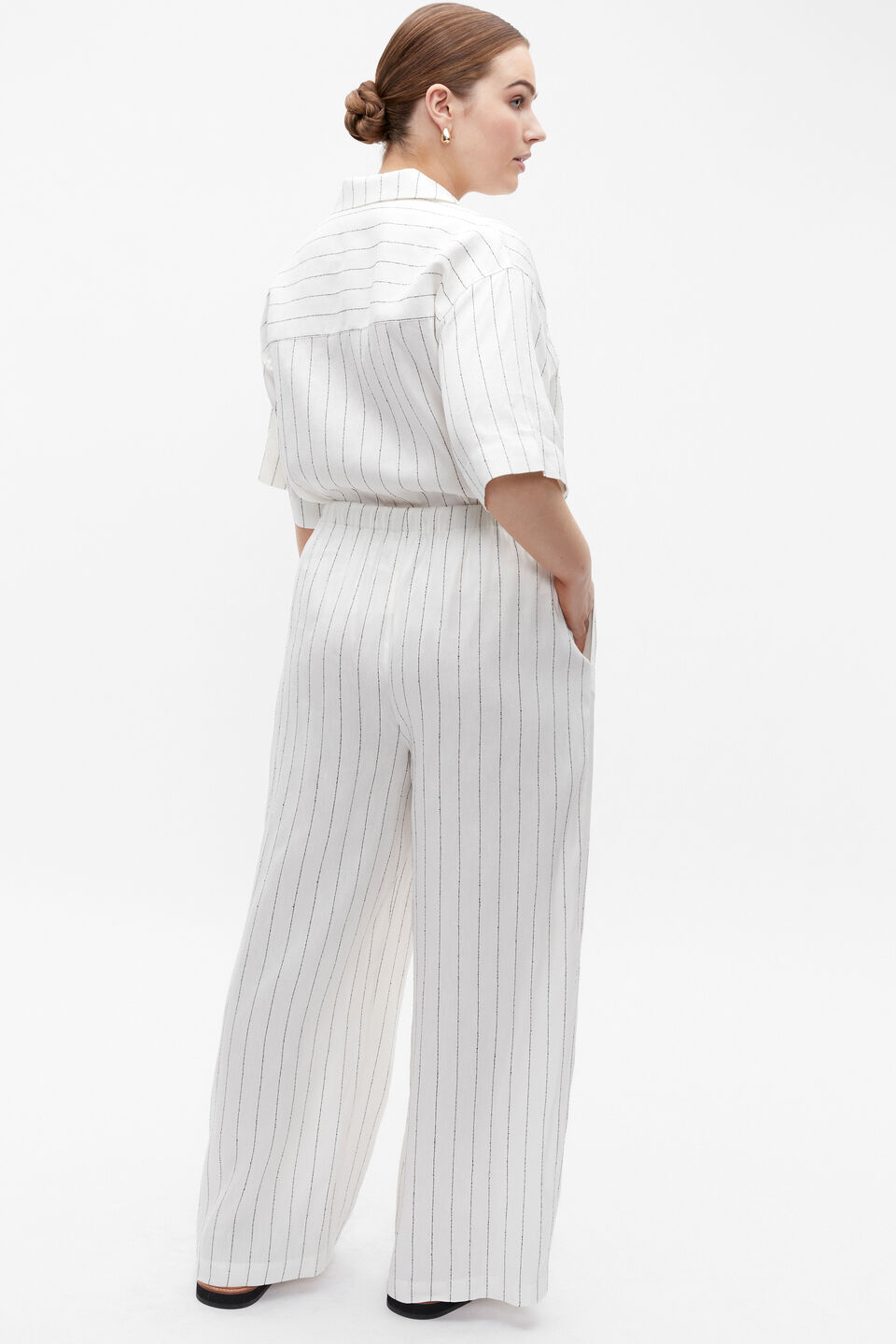 Linear Stripe Pant  Cloud Cream Stripe