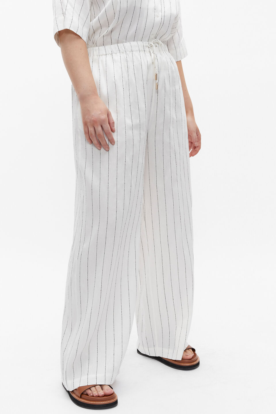 Linear Stripe Pant  Cloud Cream Stripe