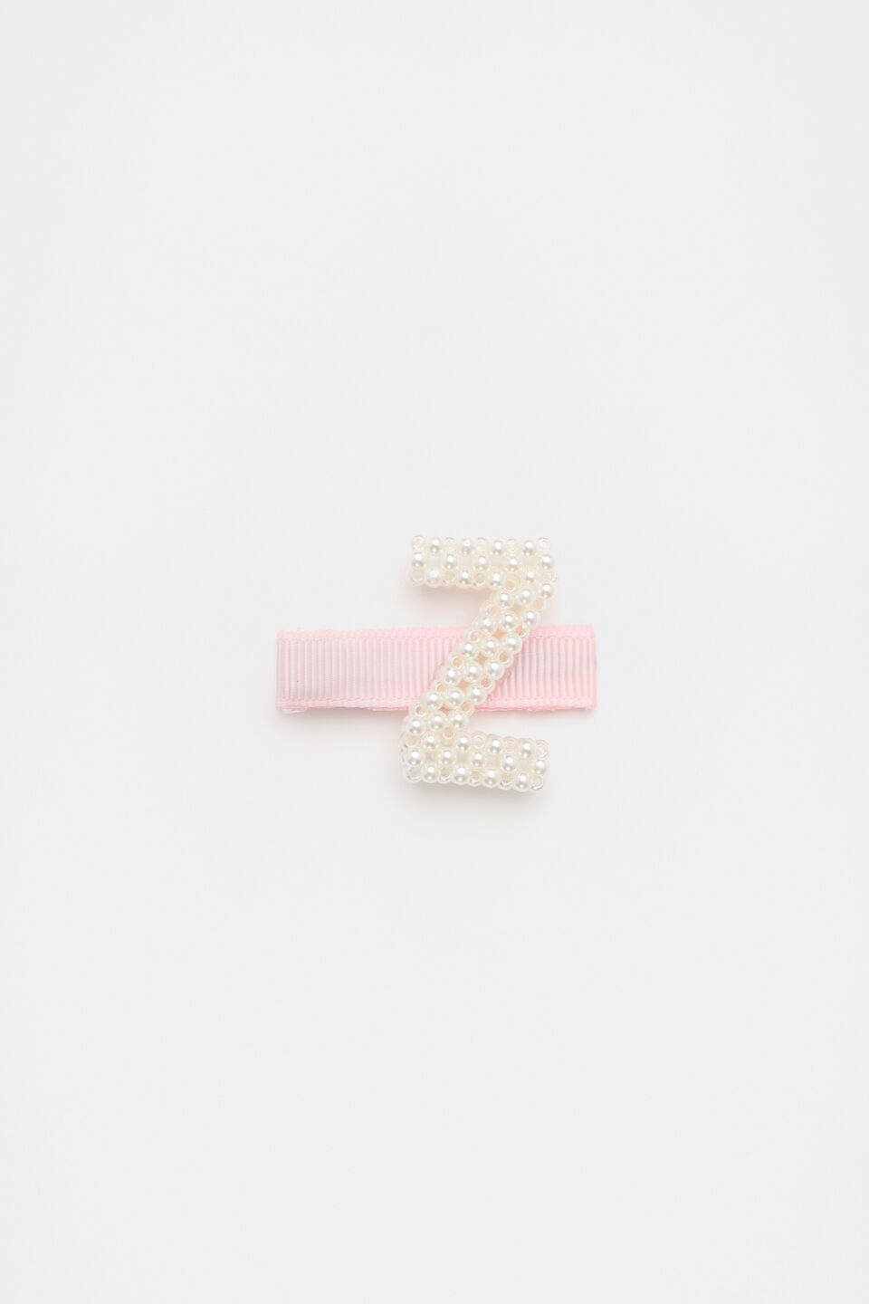 Initial Pearl Duck Clip  Z