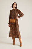 Pleated Animal Dress    hi-res
