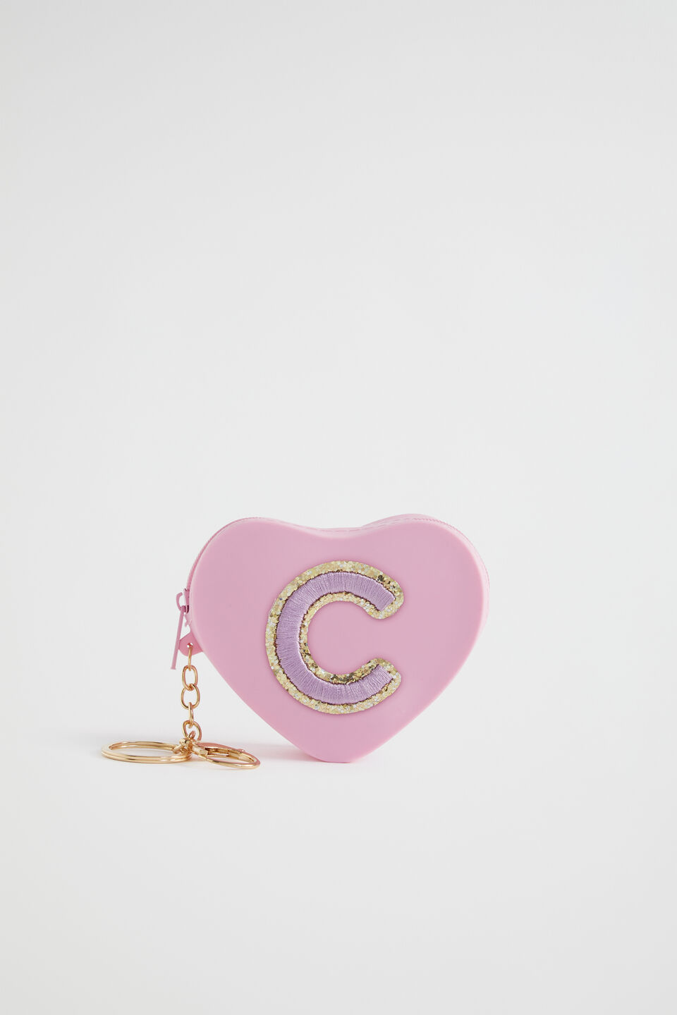 Silicone Initial Keyring  C