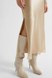 Satin Maxi Slip Skirt  Champagne Beige  hi-res