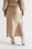 Satin Maxi Slip Skirt  Champagne Beige  hi-res