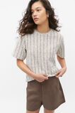 Textured Stripe Top  Affogato Stripe  hi-res