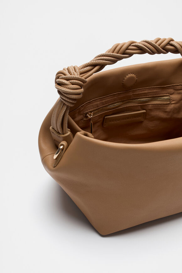 Braided Shoulder Bag  Caramel  hi-res