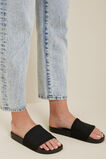 Seed Knit Pool Slide  Black  hi-res
