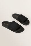 Seed Knit Pool Slide  Black  hi-res
