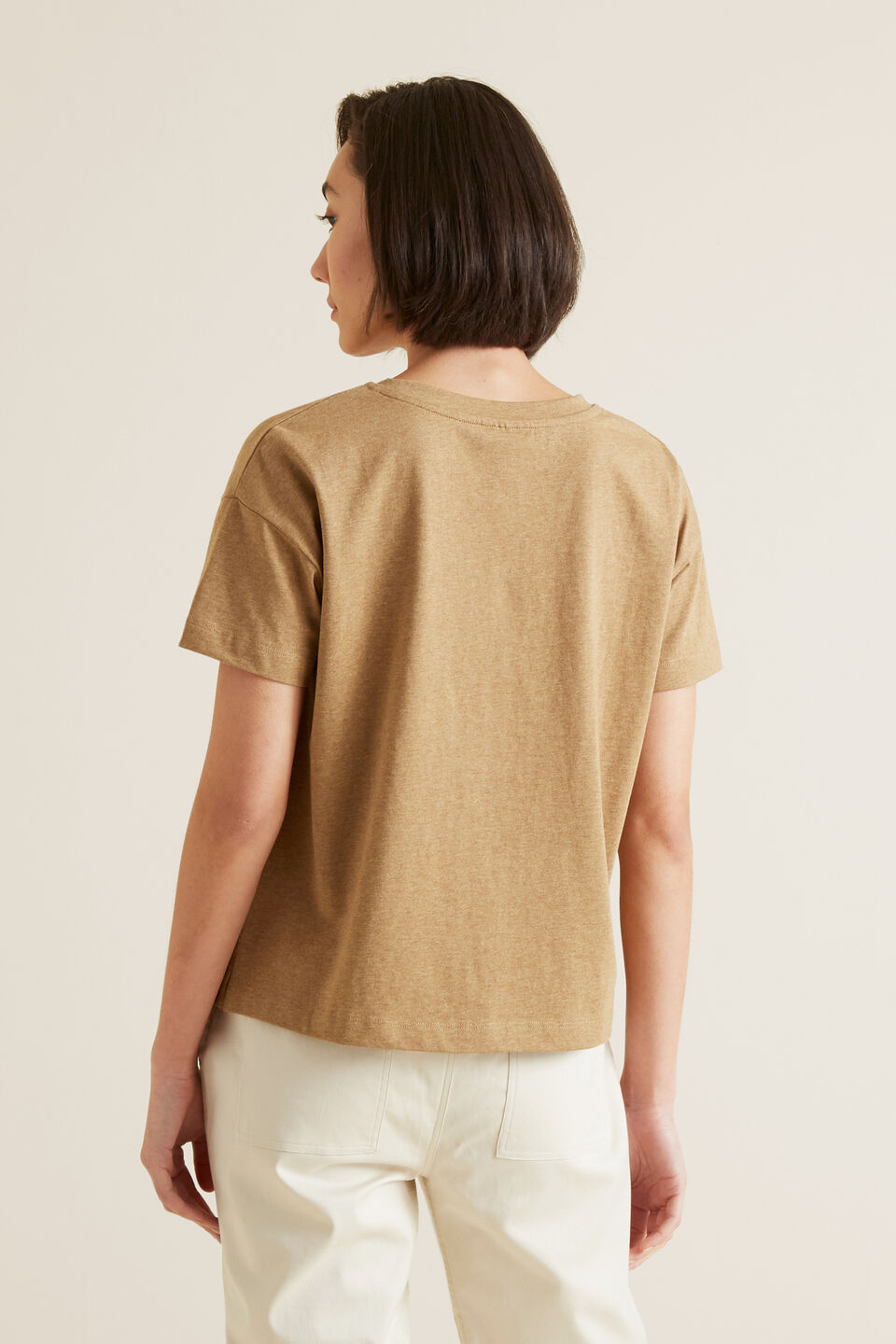 Boxy Split Hem Tee  