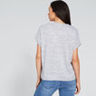 Rolled Cuff V Neck Top    hi-res