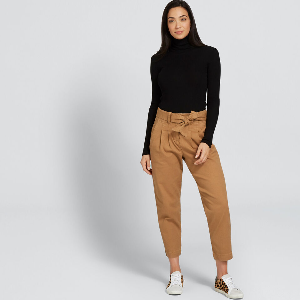 Fitted Rib Roll Neck  