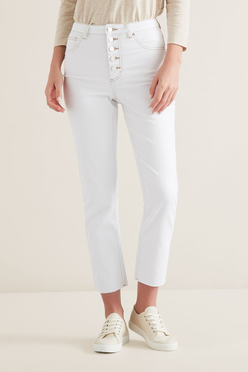 Button Through Jean  1