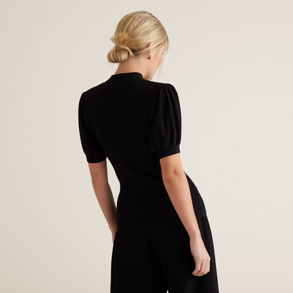 Puff Sleeve Knit  