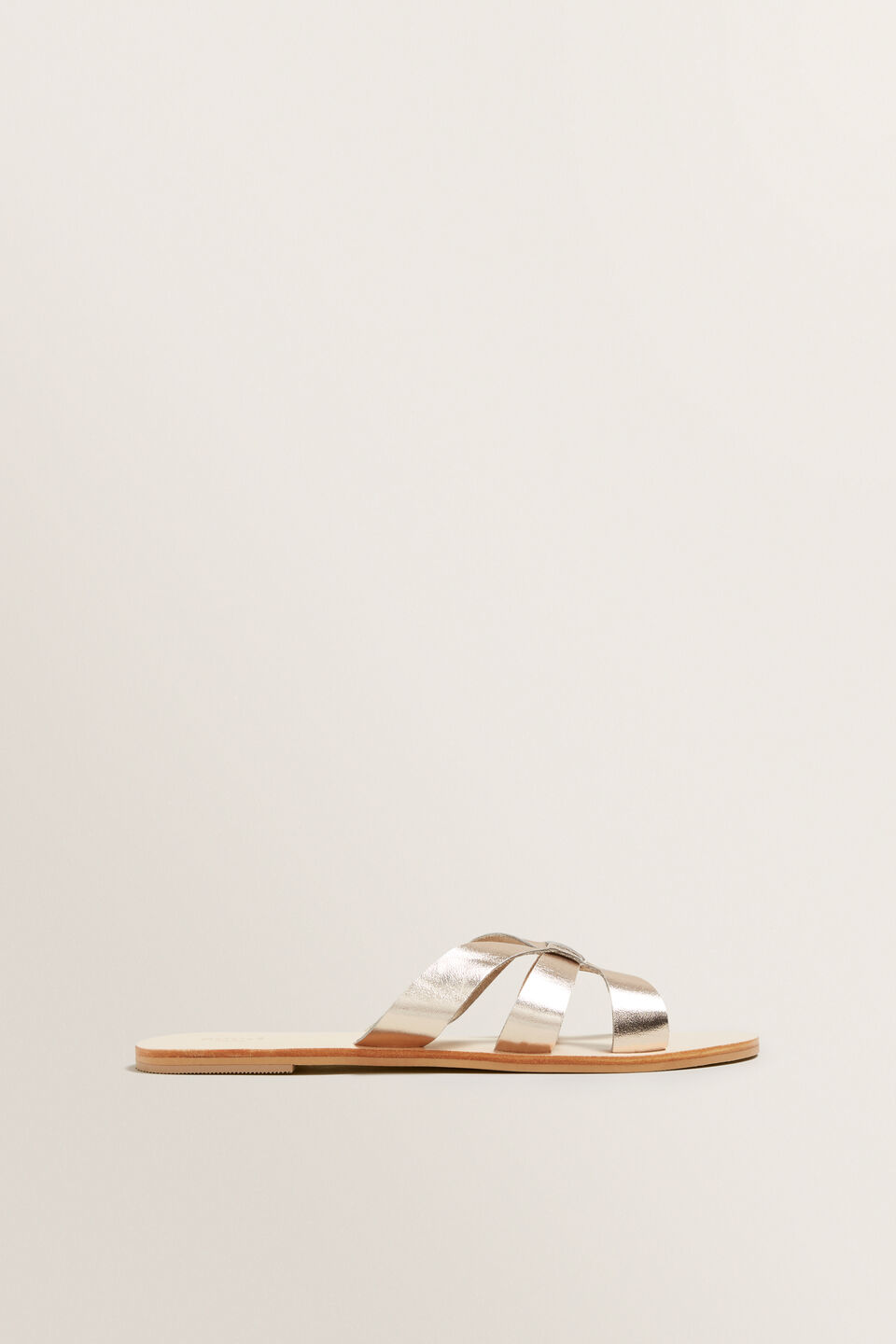 Emma Leather Slide  
