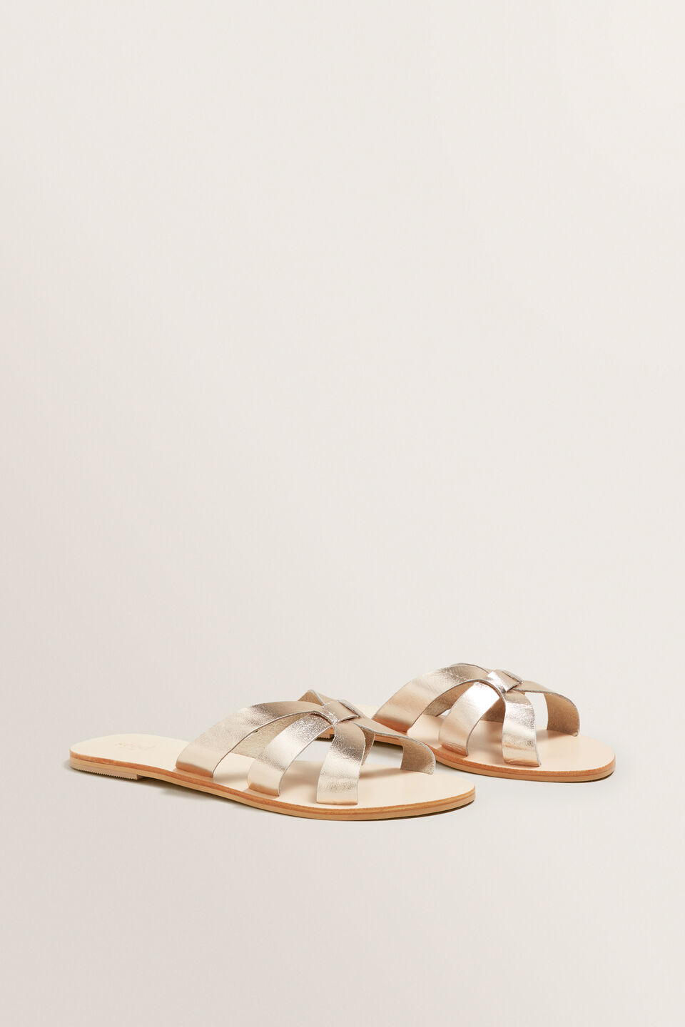 Emma Leather Slide  