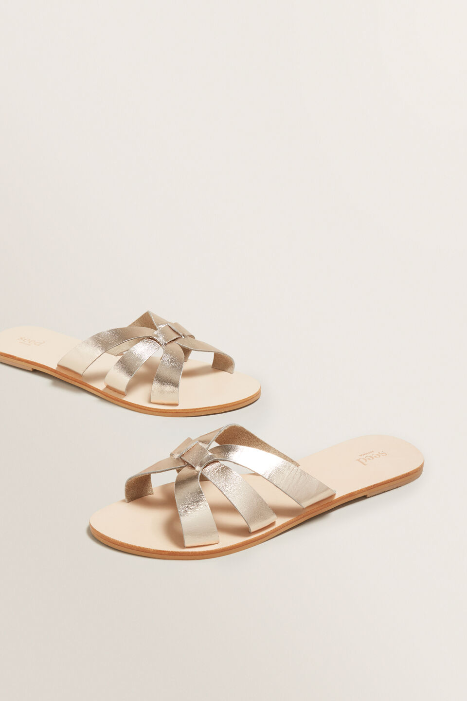 Emma Leather Slide  