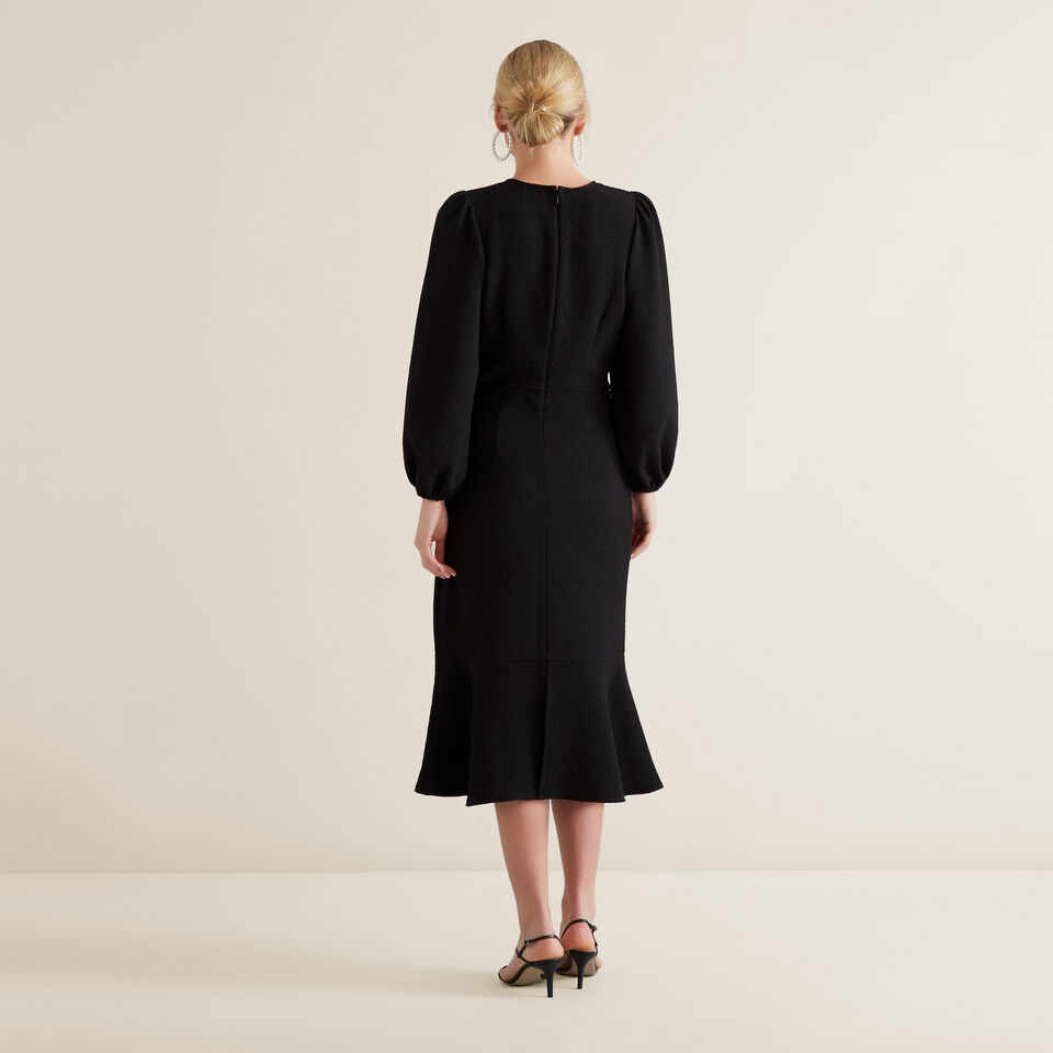 Full Sleeve Jacquard Dress  