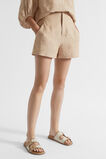 Core Linen Waisted Short  Champagne Beige Crossdye  hi-res