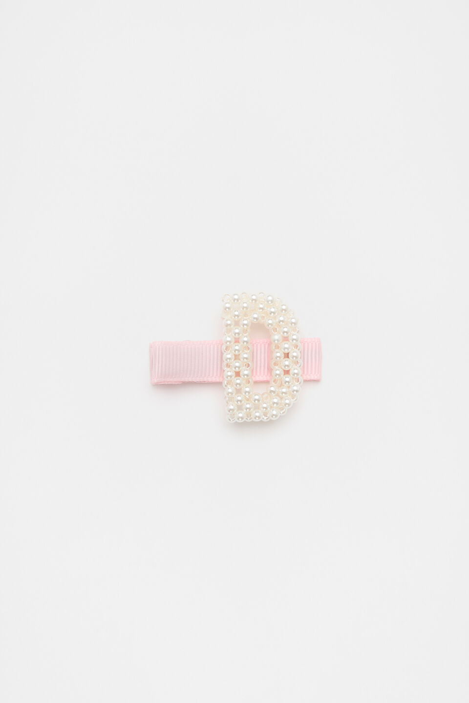 Initial Pearl Duck Clip  D
