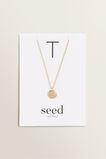 Initial Disc Necklace    hi-res