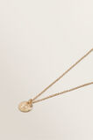 Initial Disc Necklace    hi-res