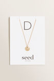 Initial Disc Necklace    hi-res