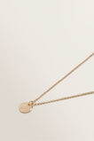 Initial Disc Necklace    hi-res