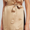 Short Sleeve Satin Blouse    hi-res