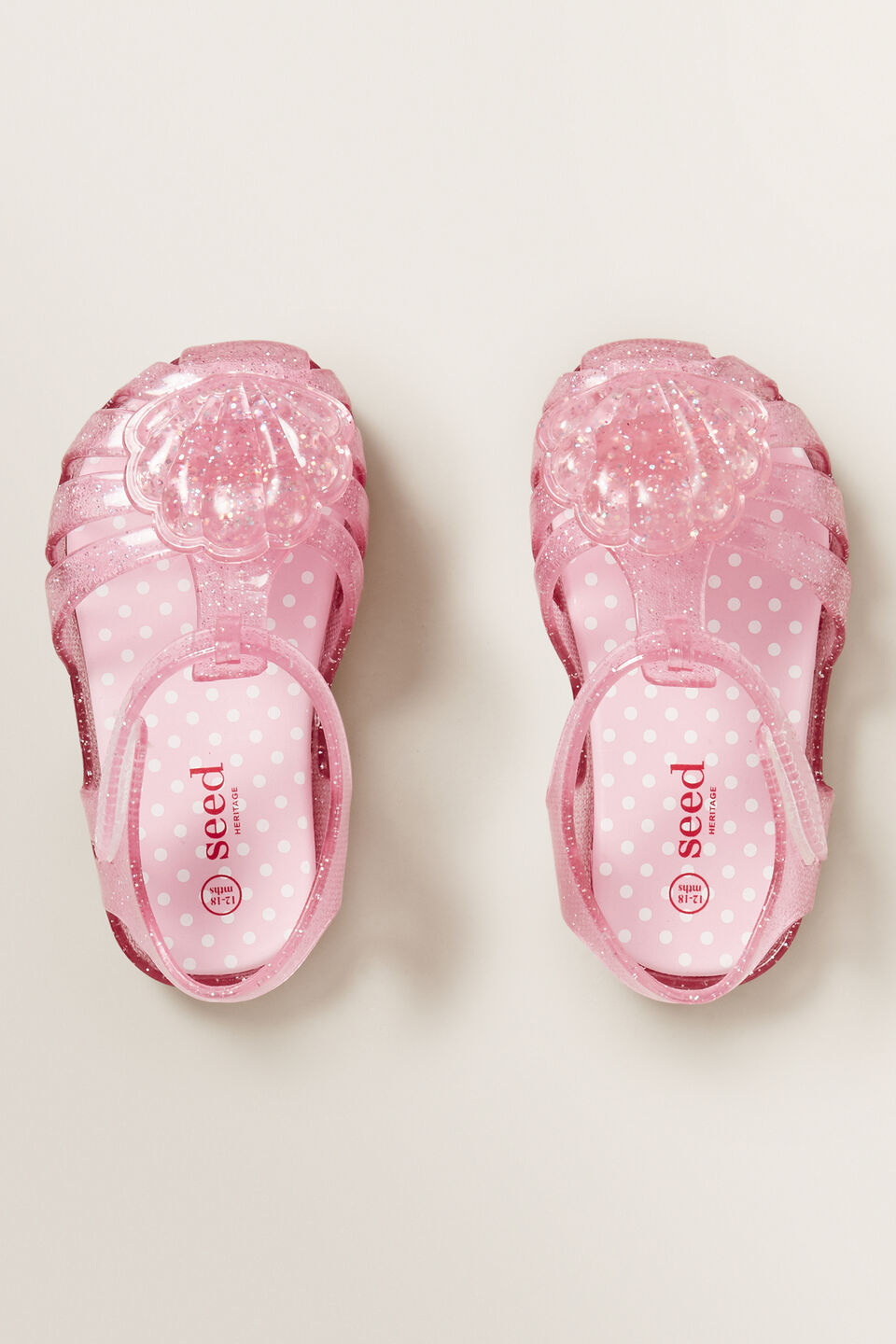 Shell Jelly Sandals  