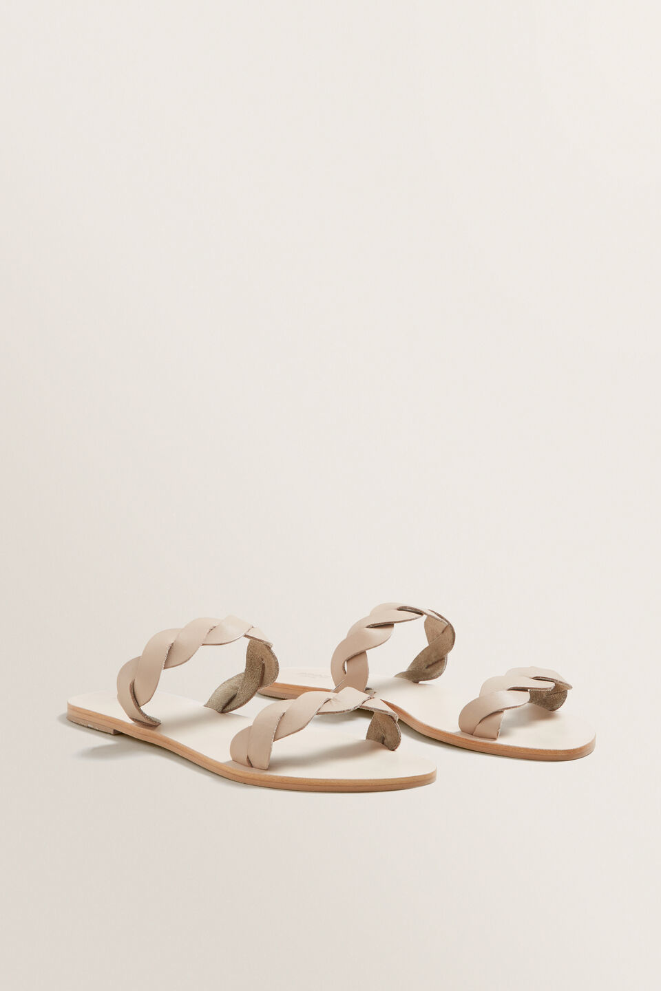 Katie Leather Slide  
