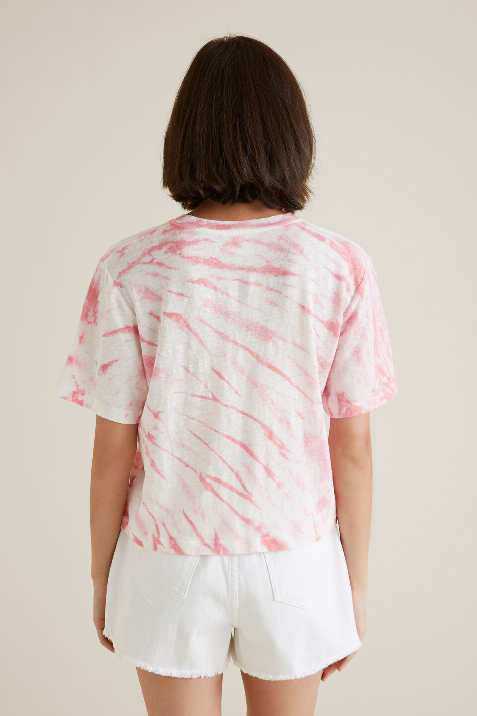 Tie Dye Linen Tee  
