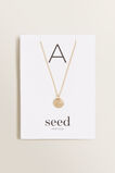 Initial Disc Necklace    hi-res