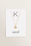 Initial Disc Necklace    hi-res