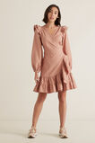 Wrap Front Frill Dress    hi-res