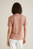 Collared Linen Rib Top    hi-res