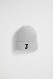 Rib Initial Beanie  J  hi-res