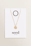 Initial Disc Necklace    hi-res
