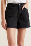Distressed Denim Short    hi-res