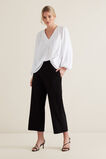 Gathered V Neck Blouse    hi-res