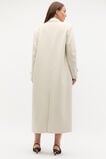 Wool Trench Maxi Coat  Oat Marle  hi-res