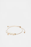 Fine Pearl Initial Bracelet  E  hi-res
