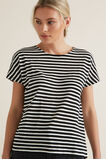 Textured Striped T Shirt    hi-res